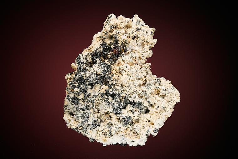 ACANTHITE on CALCITE